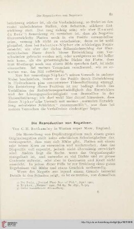 16: Die Reproduction von Negativen