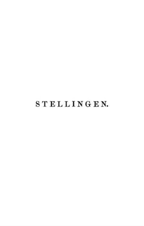 Stellingen.