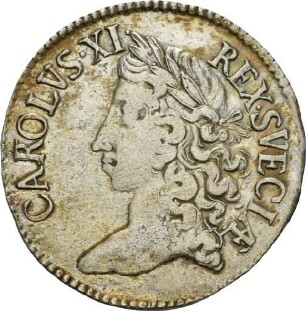 2 Mark des Königs Karl XI. von Schweden, 1673
