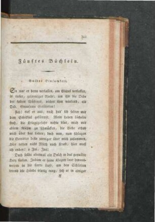 Fünftes Büchlein
