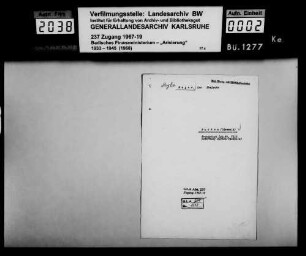 Meyer, Leo, Eheleute in Buchen Käufer: Adolf Oehmann in Buchen Lagerbuch-Nr. 7110 Buchen