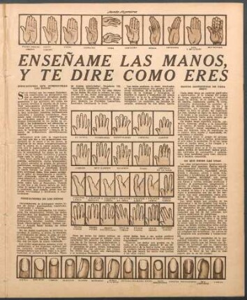 Indicaciones de los dedos