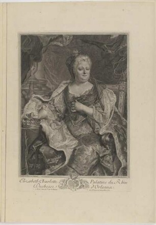 Bildnis der Elisabeth Charlotte d'Orleans