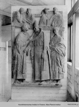 Reliefserie mit Stadtpatronen italienischer Regionen : Der heilige Silverius, Schutzpatron von Frosinone