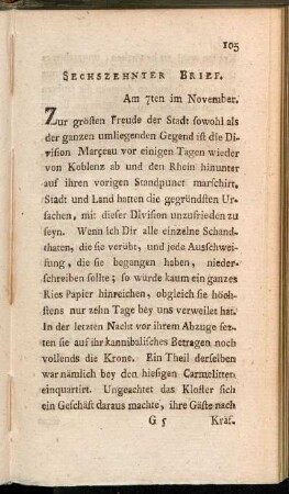 Sechzehnter Brief