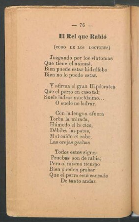 El rei que rabió : (Coro de los doctores)