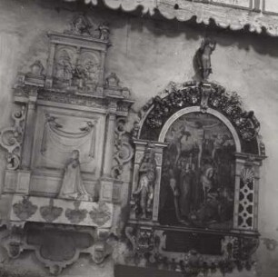 Epitaphien A. von Alvensleben und Gertrud von der Asseburg : Epitaphien für A. von Alvensleben und Gertrud von der Asseburg. Dorfkirche Ampfurth