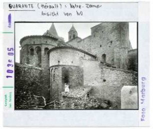 Quarante: Notre-Dame, Ansicht von Nordosten