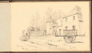 Skizzenbuch 1915: Bauernhof perspektivische Ansicht