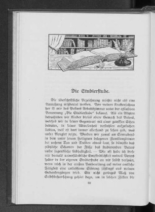 Die Studierstube.