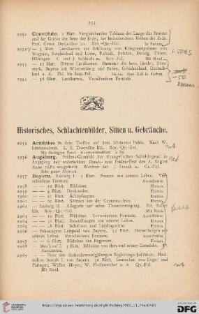 Historisches, Schlachtenbilder, Sitten u. Gebräuche (Nr. 2955-3080)