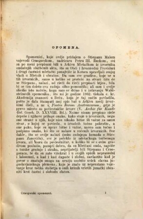 Glasnik Srpskog Učenog Društva. Odelenje 2, Građa za noviju srpsku istoriju. 2. 1870
