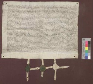Das Kloster Lichtenthal verleiht Kunz Boltz und dessen Genossen den Klosterhof in Liedolsheim zu Erblehen.