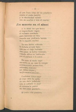 ¡La muerte en el alma!