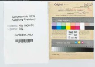 Entnazifizierung Artur Schreiber, geb. 08.04.1889 (Lehrer)