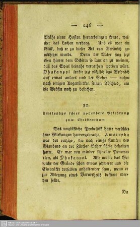 32. Amatophys schier vollendete Bekehrung zum Christentum