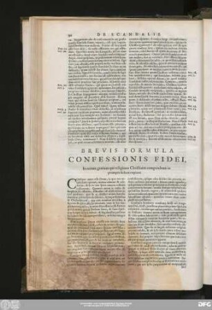 Brevis Formula Confessionis Fidei, In eorum gratiam qui religionis Christianae compendium in promptu habere cupiunt.