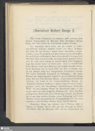 Oberlehrer Robert Berge
