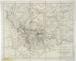 Karte vom Riesengebirge, 1:160 000, Radierung, 1816