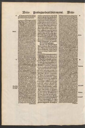 Incipit secundus prologus sancti Hiero. in librum dibre haiomin qui est Paralipomenon ...