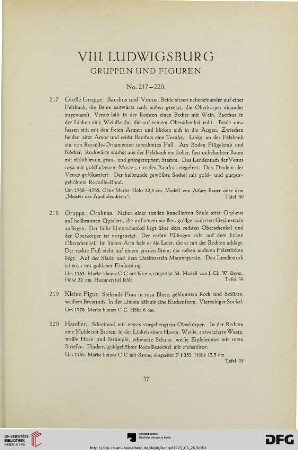 VIII. Ludwigsburg (Nr. 217-220)