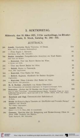 Austriaca (Nr. 286-348)