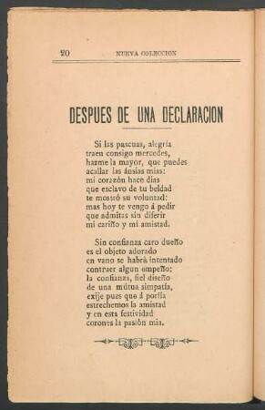 Después de una declaración