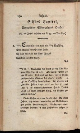 Eilftes Capitel, Fortgesetztes Siebenzehntes Orakel