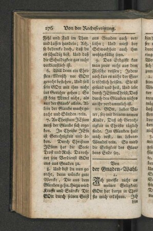 Von der Gnaden-Wahl.