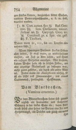 Vom Blutbrechen. (Vomitus cruentus.)