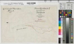 Bösperde (Menden), Teilung (Separation) von Bösperde, Bl.6 Brouillonkarte I Menden Flur 2