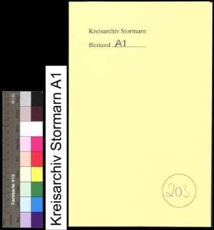 Überlassung von Weichholz an die Sprenger und Hoisdorfer Einwohner