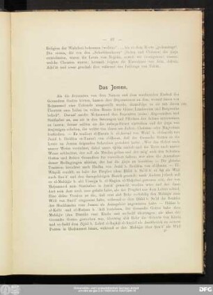 Das Jemen.