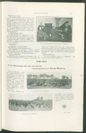 Los alumnos de las escuelas municipales en Santa Beatríz