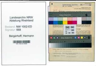 Entnazifizierung Hermann Bergerhoff, geb. 04.12.1911 (Lehrer)