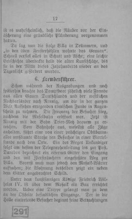 6. Fremdenführer.