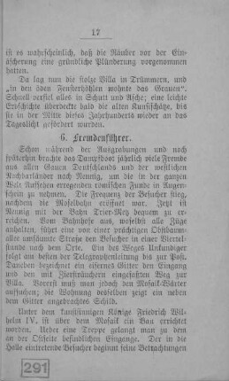 6. Fremdenführer.