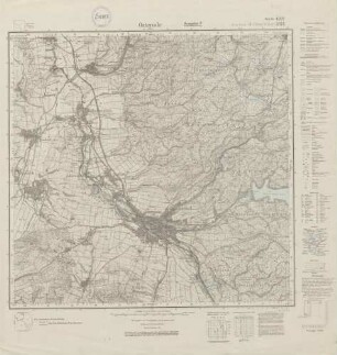 4227 (alte Nr.: 2376) Osterode a. Harz, Meßtischblatt (4cm - Karte)