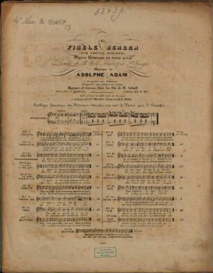 Le fidèle berger = (Zum treuen Schäfer) : opéra comique en 3 actes, 3. Ronde: A plaire à chacun = Man findet zwar großes Gefallen. - 7 S.