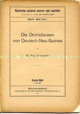 Die Orchideen in Neu-Guinea von Rudolf Schlechter