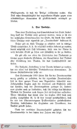 V.5 Der Verkehr