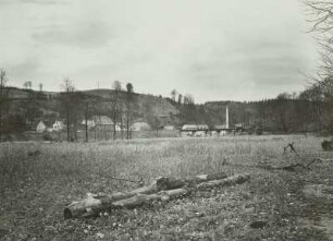Berggießhübel, Eisenbahnbrücke, die während der Unwetterkatastrophe vom 8./9. Juli 1927 durch Treibholz als Sperrmauer wirkte
