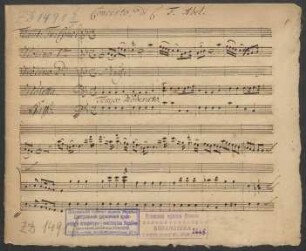 Konzerte; fl, orch; F-Dur; K deest