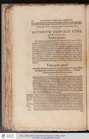 Actorum Concili Ephesini, Tomus quintus