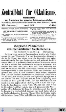 10. Heft (Apr. 1928)
