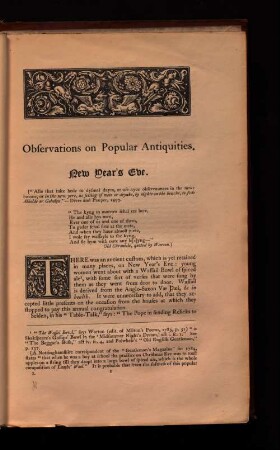 Observations on Popular Antiquities.
