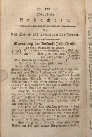 Jährliche Andachten. Zu den Sonn- und Festtagen des Herrn.
