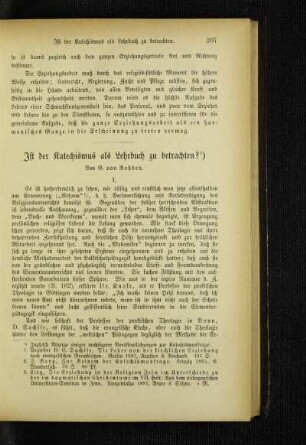 Ist der Katechismus als Lehrbuch zu betrachten?