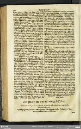Außlegung des hundert und neun und viertzigsten Psalms