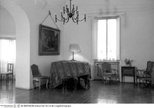 Palazzo Zuccari, Innenräume, Erstes Obergeschoss (primo piano), Vorraum zum Tempietto (A 2002), zur Piazza Trinità dei Monti